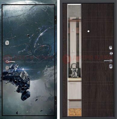 Железная дверь с фотопечатью космической фантастики ДФ-51 в Лобне