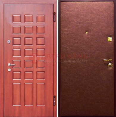 Входная дверь с МДФ и винилискожей ДМ-178 для офиса в Лобне