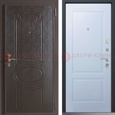Квартирная железная дверь с МДФ панелями ДМ-380 в Волжском