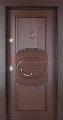 Железная дверь с массивом дуба в стиле классика ДМД-55 в Лобне