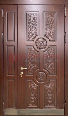 Парадная металлическая дверь с узором ДПР-74 в Лобне