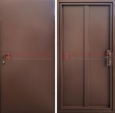 Техническая дверь с порошковым покрытием медный антик с двух сторон ДП-253 в Лобне