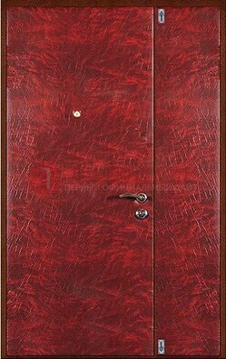 Красная тамбурная дверь ДТМ-33 в Лобне
