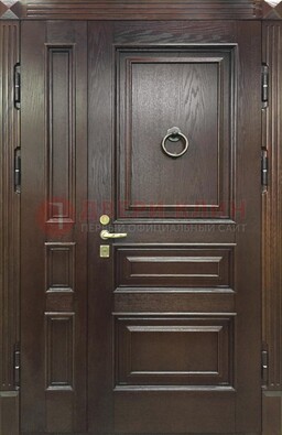 Полуторная металлическая дверь с виноритом ДВТ-253 в Лобне