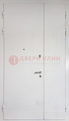 Современная полуторная стальная дверь с МДФ панелью ПЛ-25 в Лобне