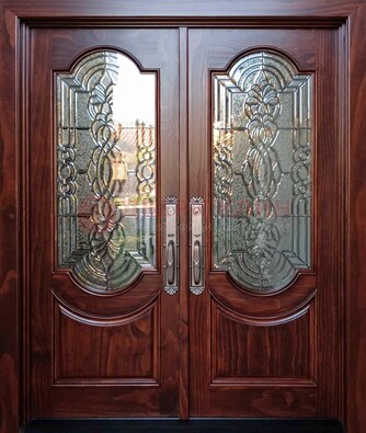 Классическая железная дверь с массивом дуба для входа ВЖ-23 в Лобне